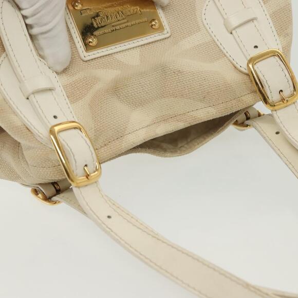 LOUIS VUITTON Cruise Line Tai Sienne PM Bag Canvas Beige M95674 - Picture 7 of 16